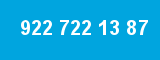 922 722 13 87